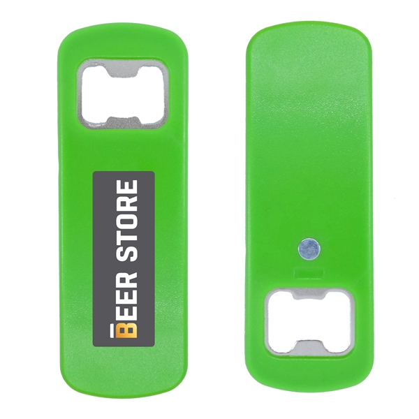 1.38" x 4.41" bottle opener with built-in magnet.... from ASI 90807 Tekweld