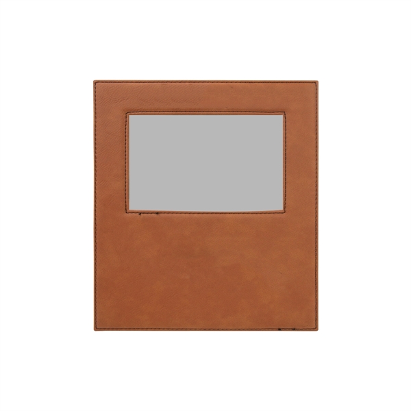 8 1/8" x 9 1/4" x 1/4" PU leatherette photo frame... from ASI 74601 Calico