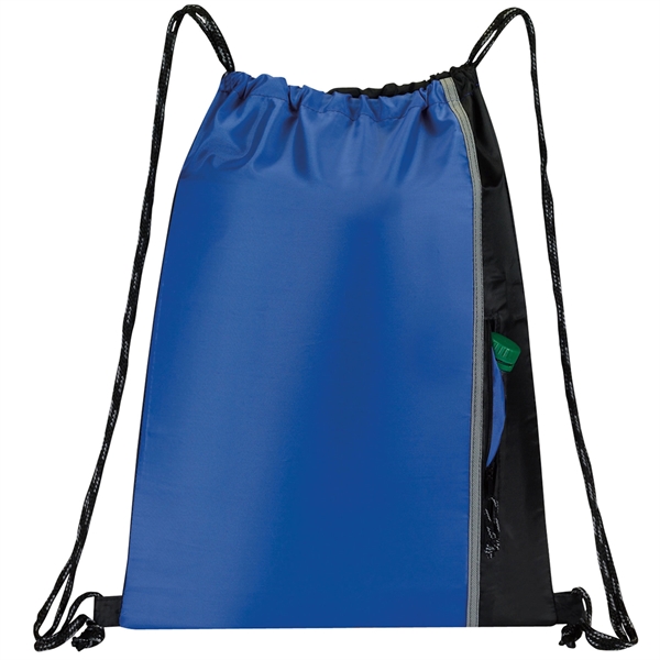 Drawstring sports pack with large compartment, two-tone heavy duty cord straps... from ASI 46420 Continental Mkting Svc Inc / CMBags