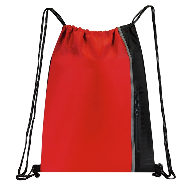 Drawstring sports pack with large compartment, two-tone heavy duty cord straps... from ASI 46420 Continental Mkting Svc Inc / CMBags