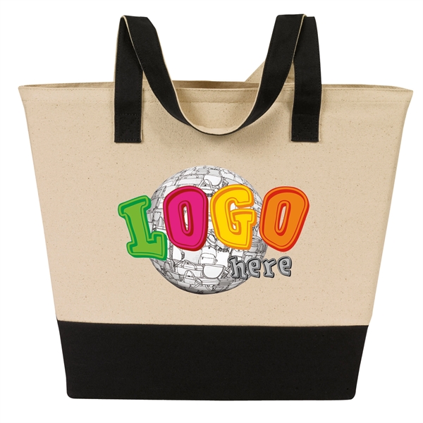 12 oz. 100% raw cotton canvas meeting tote bag features two... from ASI 46420 Continental Mkting Svc Inc / CMBags