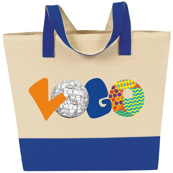 12 oz. 100% raw cotton canvas meeting tote bag features two... from ASI 46420 Continental Mkting Svc Inc / CMBags