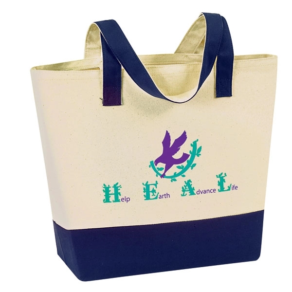 12 oz. 100% raw cotton canvas meeting tote bag features two... from ASI 46420 Continental Mkting Svc Inc / CMBags