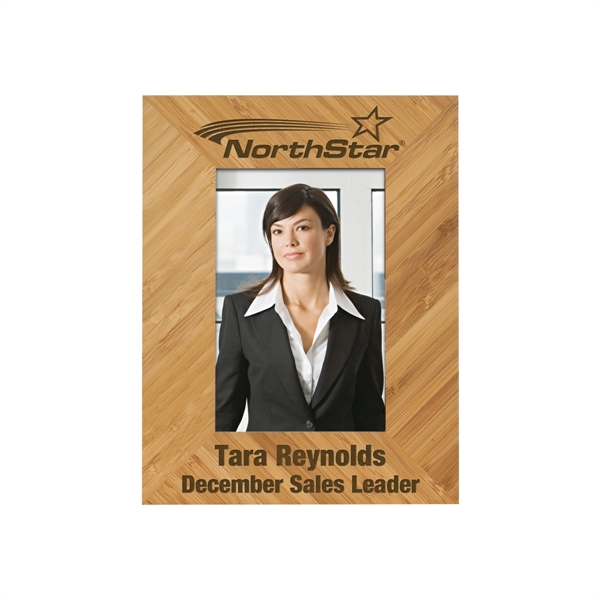 6 5/8" x 8 5/8" x 1/2"  bamboo wood frame... from ASI 74601 Calico