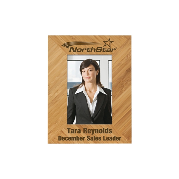 6 5/8" x 8 5/8" x 1/2" bamboo wood frame with... from ASI 74601 Calico