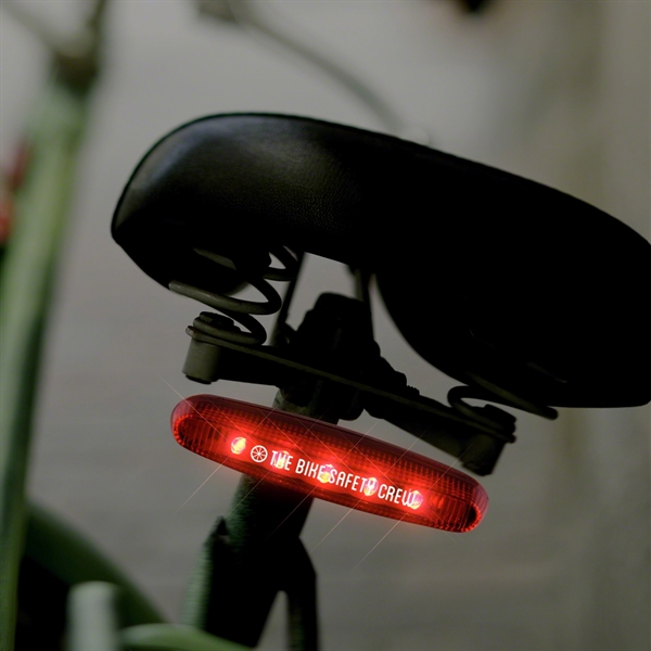 Custom red LED tail light for bikes; includes 2 replaceable AAA... from ASI 34194 ALightPromos / Alight Promotional Products