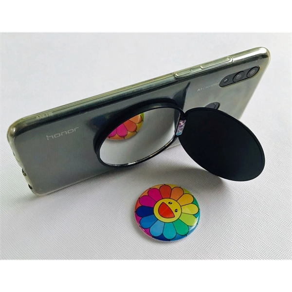 Mirror phone media stand sticks flat to a phone, tablet, with... from ASI 62635 Inno-Vative Solutions Grp LTD