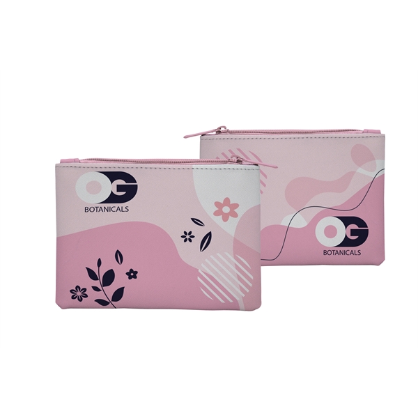 Full-color, full-bleed 1.2mm crosshatch vegan leather pouch with same design on... from ASI 45657 Pop! Promos