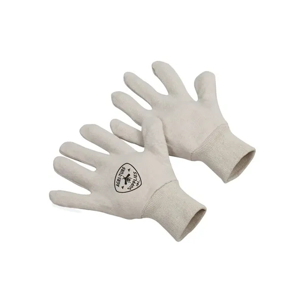 White, reversible jersey, knit glove, screen printed.  25 dozen/ctn. 25... from ASI 79951 Promosafe / Promosafe