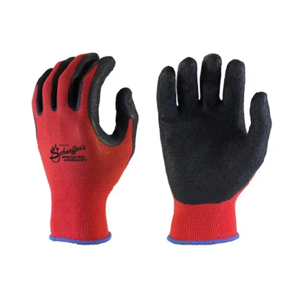 Red nylon glove with black rubber coating. 12 dozen/ctn. 2 lbs... from ASI 79951 Promosafe