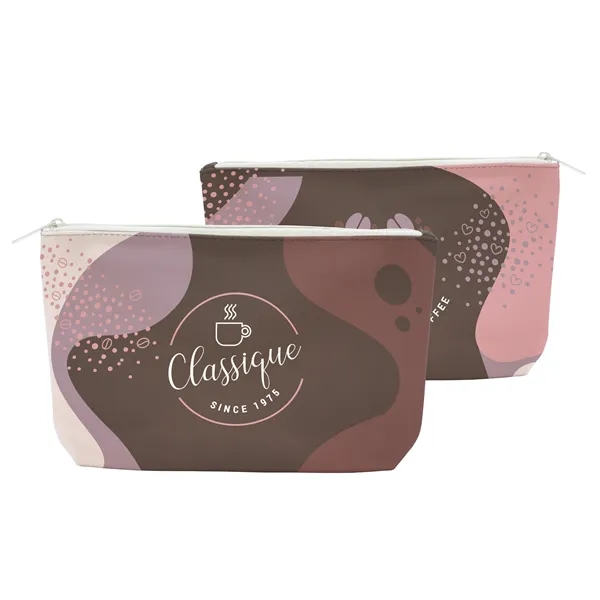 Full-color, full-bleed 1.2mm crosshatch vegan leather pouch with your choice of... from ASI 45657 Pop! Promos