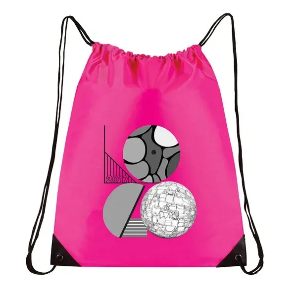 Made of nylon 210 denier, this all-purpose drawstring tote measures 15"... from ASI 46420 Continental Mkting Svc Inc / CMBags