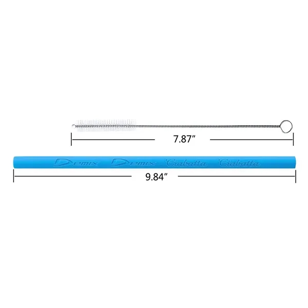Silicone Straw with Round box... from ASI 39820 Opusline (Benmex) / Opus Line