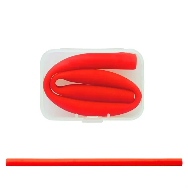 Silicone Straws with Rectangular box... from ASI 39820 Opusline (Benmex) / Opus Line
