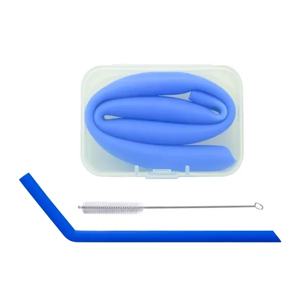 Bent Silicone Straws with Rectangular box... from ASI 39820 Opusline (Benmex) / Opus Line