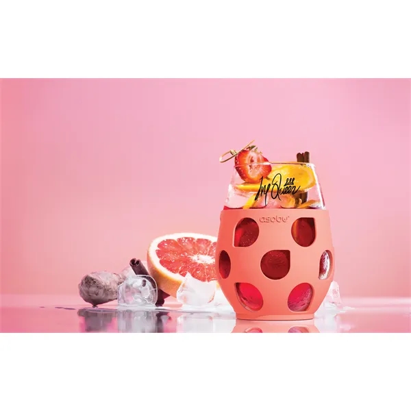 Stemless wine glass with silicone cozy, 17 oz./502 ml.... from ASI 31518 ADNART / Ad-N-Art