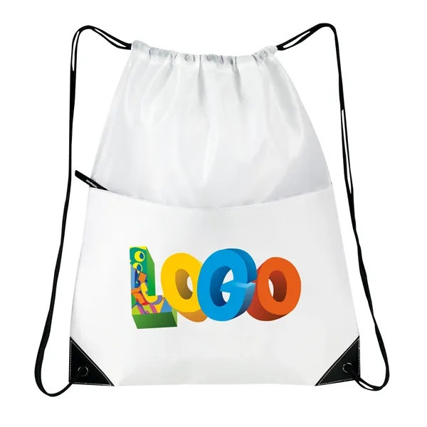 Made of 210 denier nylon, this all-purpose drawstring tote measures 15"... from ASI 46420 Continental Mkting Svc Inc / CMBags