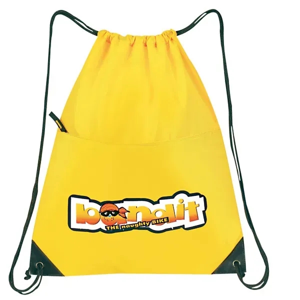 Made of 210 denier nylon, this all-purpose drawstring tote measures 15"... from ASI 46420 Continental Mkting Svc Inc / CMBags