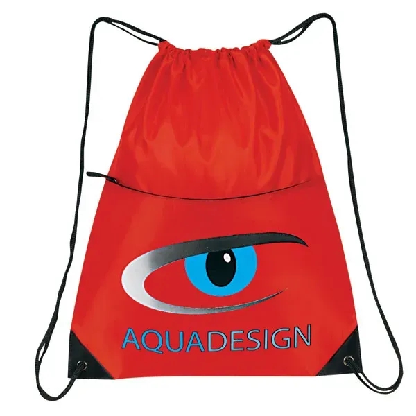 Made of 210 denier nylon, this all-purpose drawstring tote measures 15"... from ASI 46420 Continental Mkting Svc Inc / CMBags