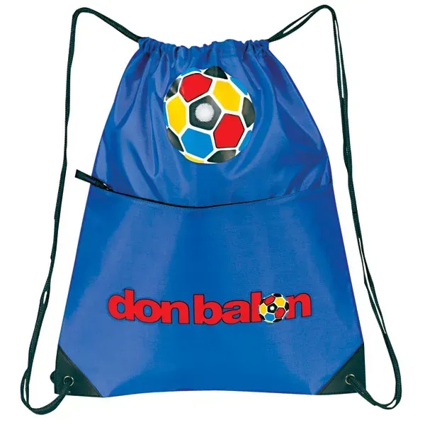 Made of 210 denier nylon, this all-purpose drawstring tote measures 15"... from ASI 46420 Continental Mkting Svc Inc / CMBags