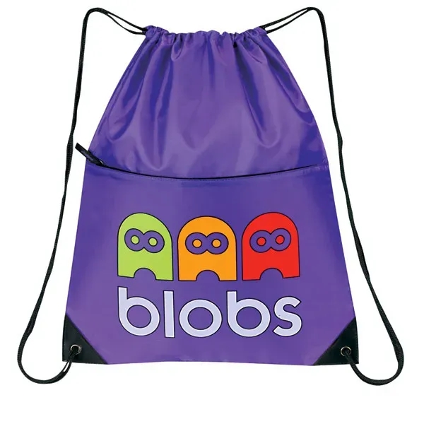 Made of 210 denier nylon, this all-purpose drawstring tote measures 15"... from ASI 46420 Continental Mkting Svc Inc / CMBags
