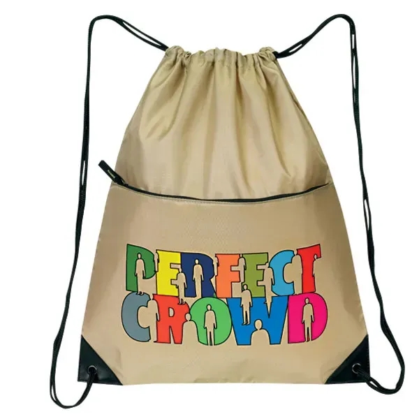 Made of 210 denier nylon, this all-purpose drawstring tote measures 15"... from ASI 46420 Continental Mkting Svc Inc / CMBags