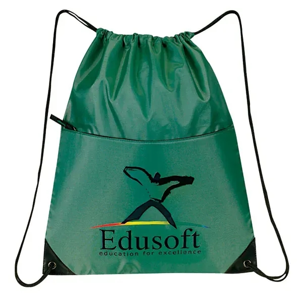 Made of 210 denier nylon, this all-purpose drawstring tote measures 15"... from ASI 46420 Continental Mkting Svc Inc / CMBags