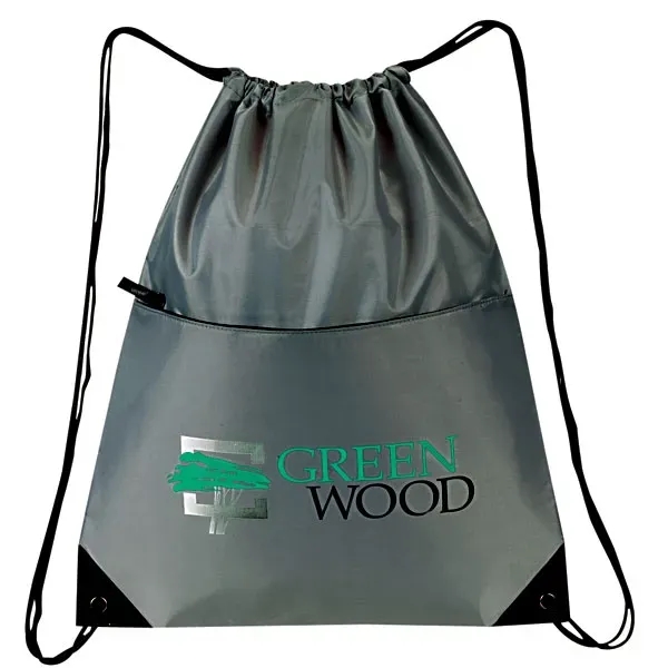 Made of 210 denier nylon, this all-purpose drawstring tote measures 15"... from ASI 46420 Continental Mkting Svc Inc / CMBags