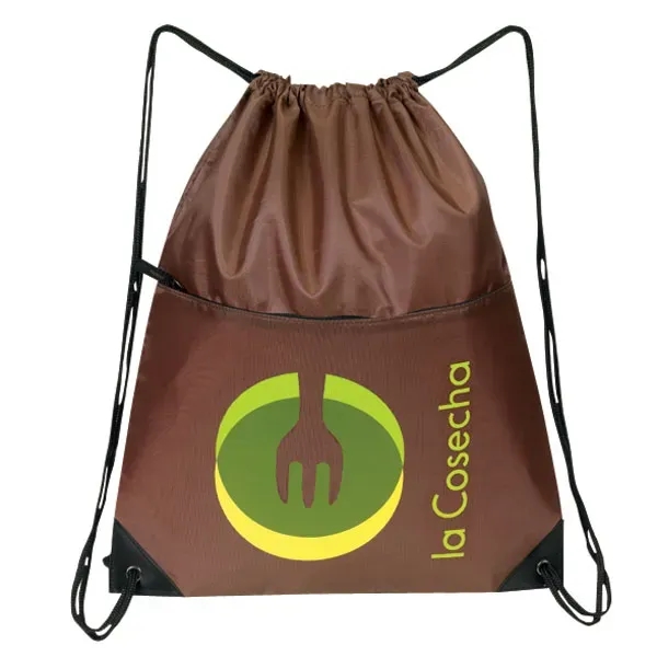 Made of 210 denier nylon, this all-purpose drawstring tote measures 15"... from ASI 46420 Continental Mkting Svc Inc / CMBags
