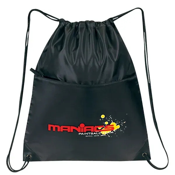 Made of 210 denier nylon, this all-purpose drawstring tote measures 15"... from ASI 46420 Continental Mkting Svc Inc / CMBags