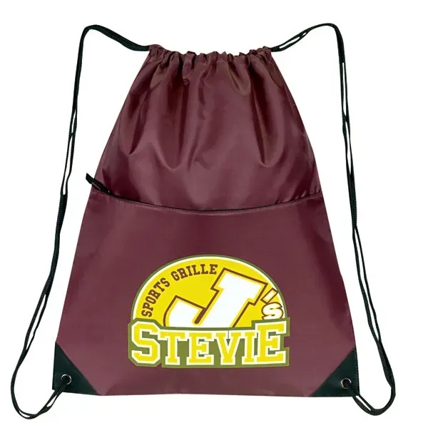 Made of 210 denier nylon, this all-purpose drawstring tote measures 15"... from ASI 46420 Continental Mkting Svc Inc / CMBags