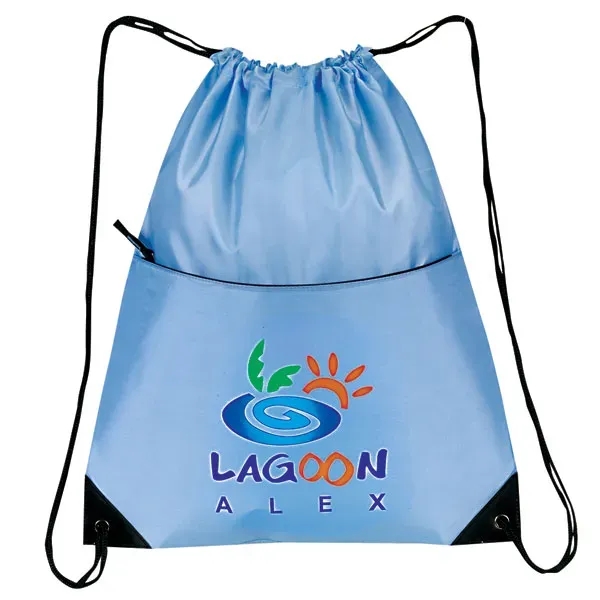 Made of 210 denier nylon, this all-purpose drawstring tote measures 15"... from ASI 46420 Continental Mkting Svc Inc / CMBags