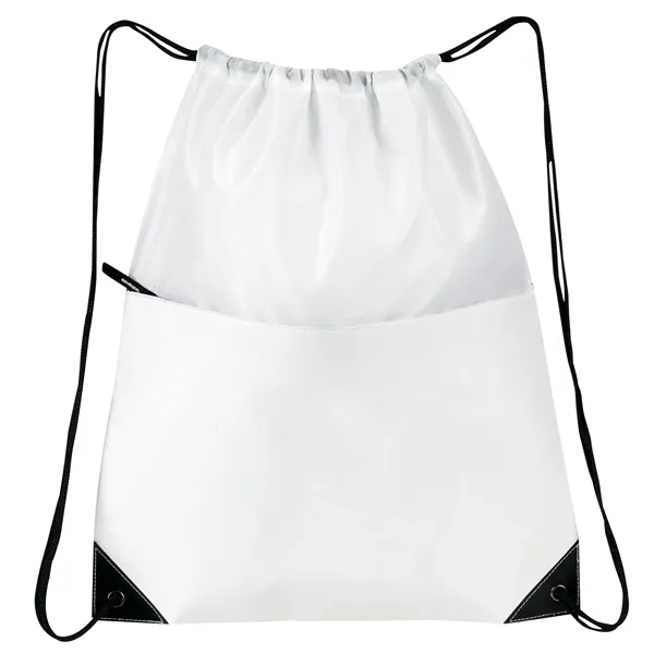 Made of 210 denier nylon, this all-purpose drawstring tote measures 15"... from ASI 46420 Continental Mkting Svc Inc / CMBags