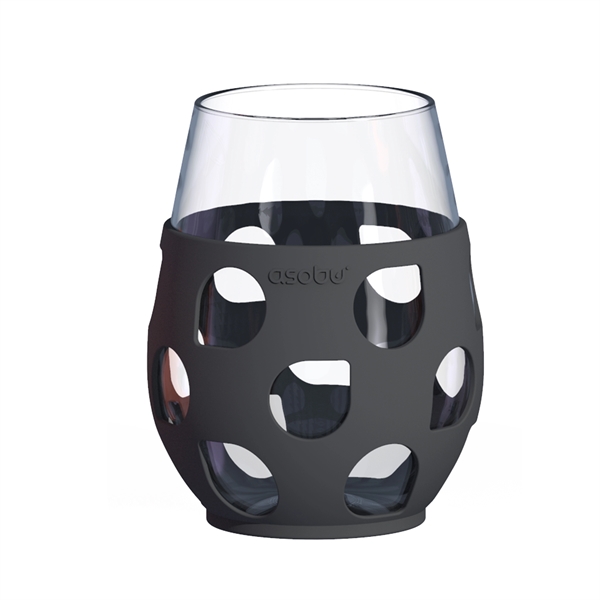 Gift set of 4 stemless wine glasses with silicone cozies, 17... from ASI 31518 ADNART / Ad-N-Art