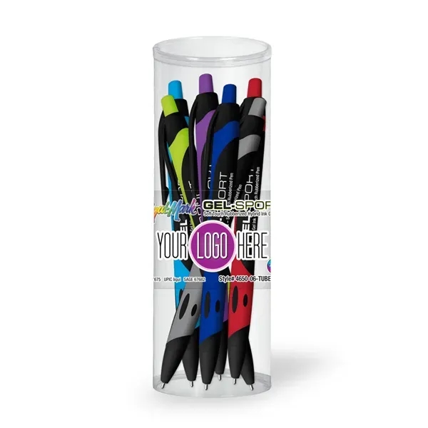 Gel Sport Rubberized Hybrid Ink Gel Pen 6 Pk Tube Set... from ASI 67675 Liqui-Mark Corp