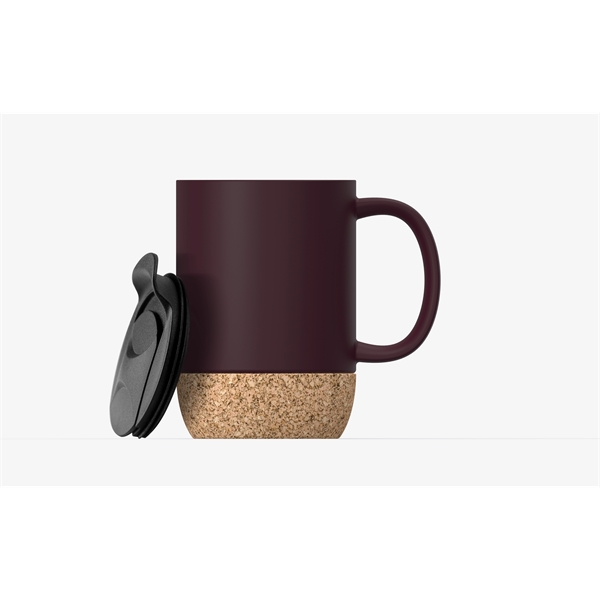 Ceramic mug set with built-in cork coaster, 12oz/355ml.... from ASI 31518 ADNART