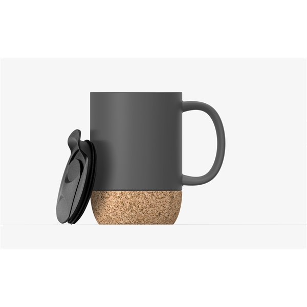 Ceramic mug set with built-in cork coaster, 12oz/355ml.... from ASI 31518 ADNART