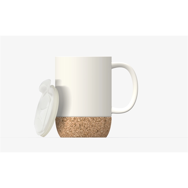 Ceramic mug set with built-in cork coaster, 12oz/355ml.... from ASI 31518 ADNART