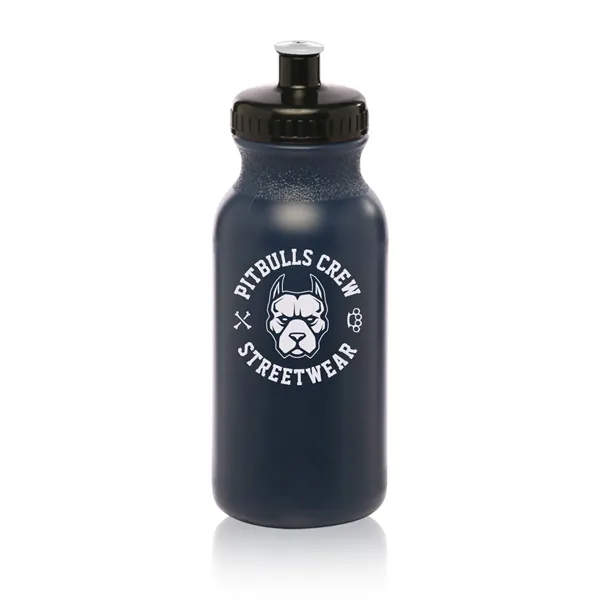 20 oz. polyethylene water bottle with flip top lid and easy... from ASI 62088 IDProductsource