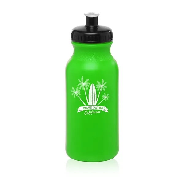 20 oz. polyethylene water bottle with flip top lid and easy... from ASI 62088 IDProductsource