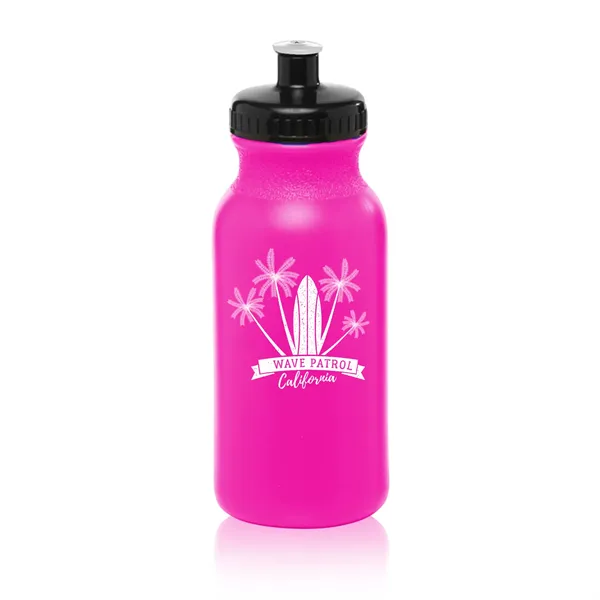 20 oz. polyethylene water bottle with flip top lid and easy... from ASI 62088 IDProductsource