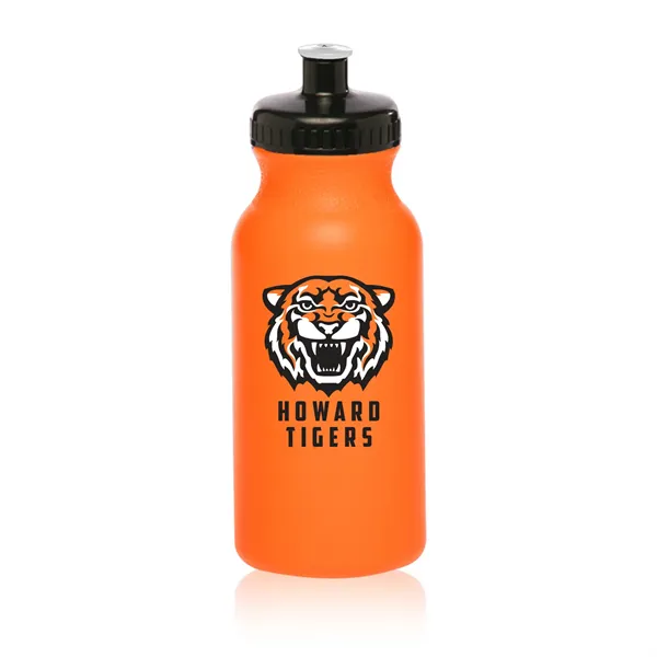 20 oz. polyethylene water bottle with flip top lid and easy... from ASI 62088 IDProductsource