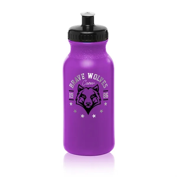 20 oz. polyethylene water bottle with flip top lid and easy... from ASI 62088 IDProductsource