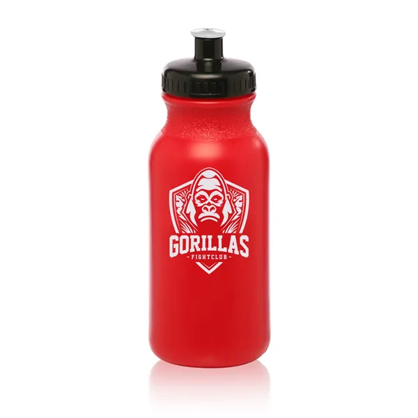 20 oz. polyethylene water bottle with flip top lid and easy... from ASI 62088 IDProductsource