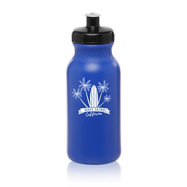 20 oz. polyethylene water bottle with flip top lid and easy... from ASI 62088 IDProductsource