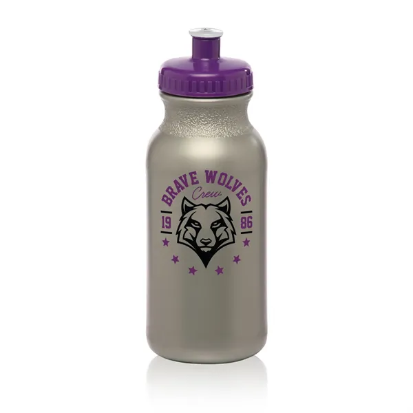 20 oz. polyethylene water bottle with flip top lid and easy... from ASI 62088 IDProductsource