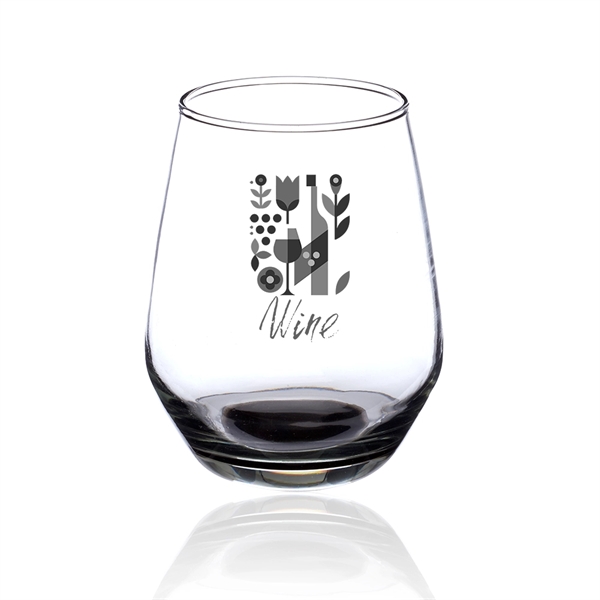 12 oz. wine glass with stemless design, brim and handful base.... from ASI 39552 BEL Promo