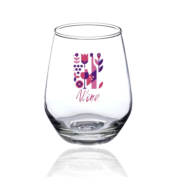 12 oz. wine glass with stemless design, brim and handful base.... from ASI 39552 BEL Promo