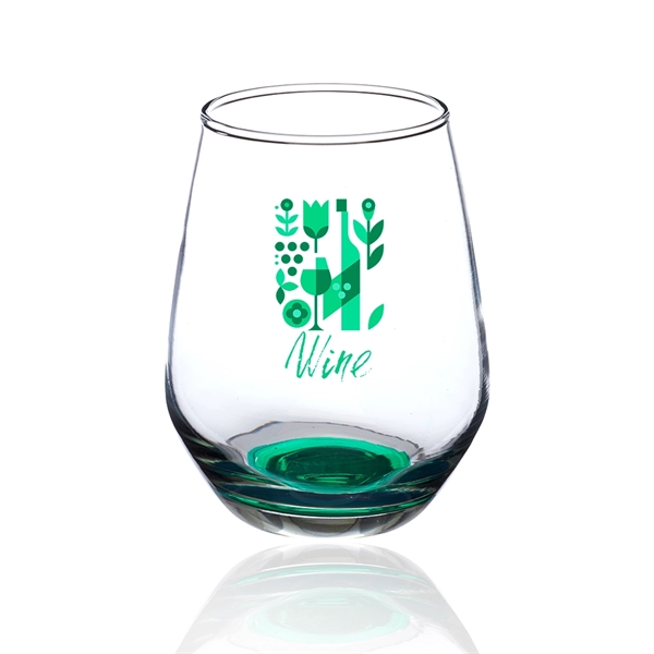 12 oz. wine glass with stemless design, brim and handful base.... from ASI 39552 BEL Promo