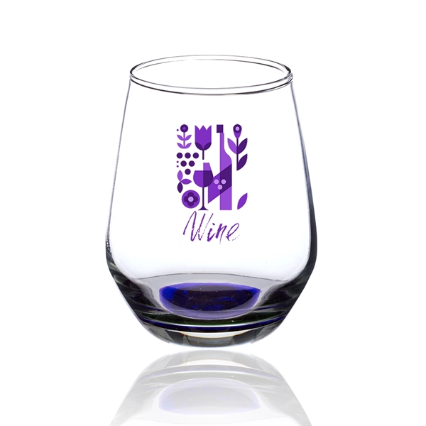 12 oz. wine glass with stemless design, brim and handful base.... from ASI 39552 BEL Promo